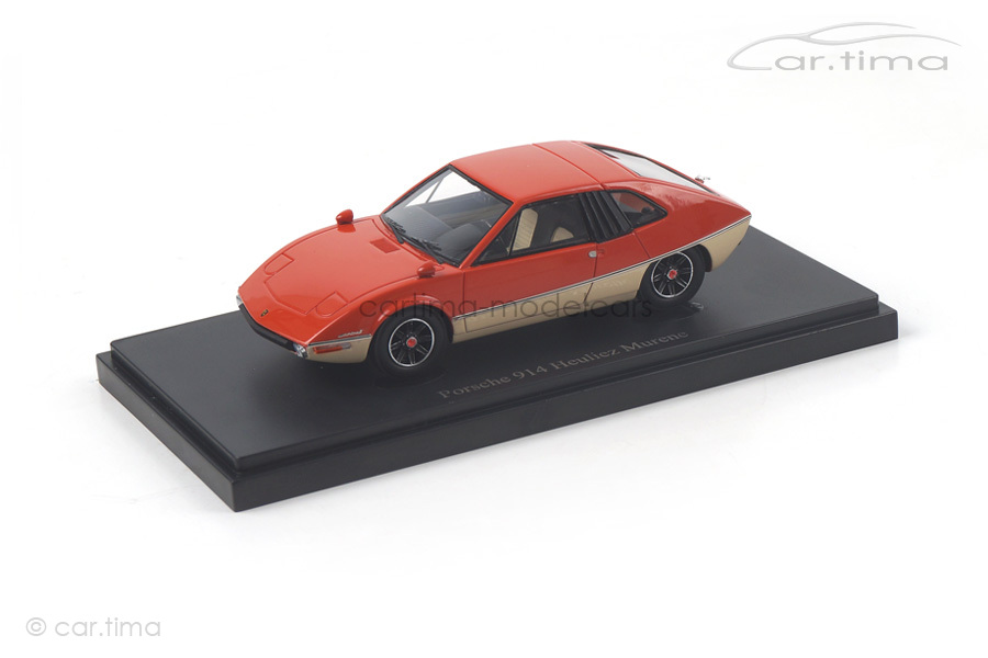 Porsche 914/6 Heuliez Murene 1970 orange/weiß autocult 1:43 06012 Porsche 914/6 Heuliez Murene 1970 orange/weiß autocult 1:43 06012
