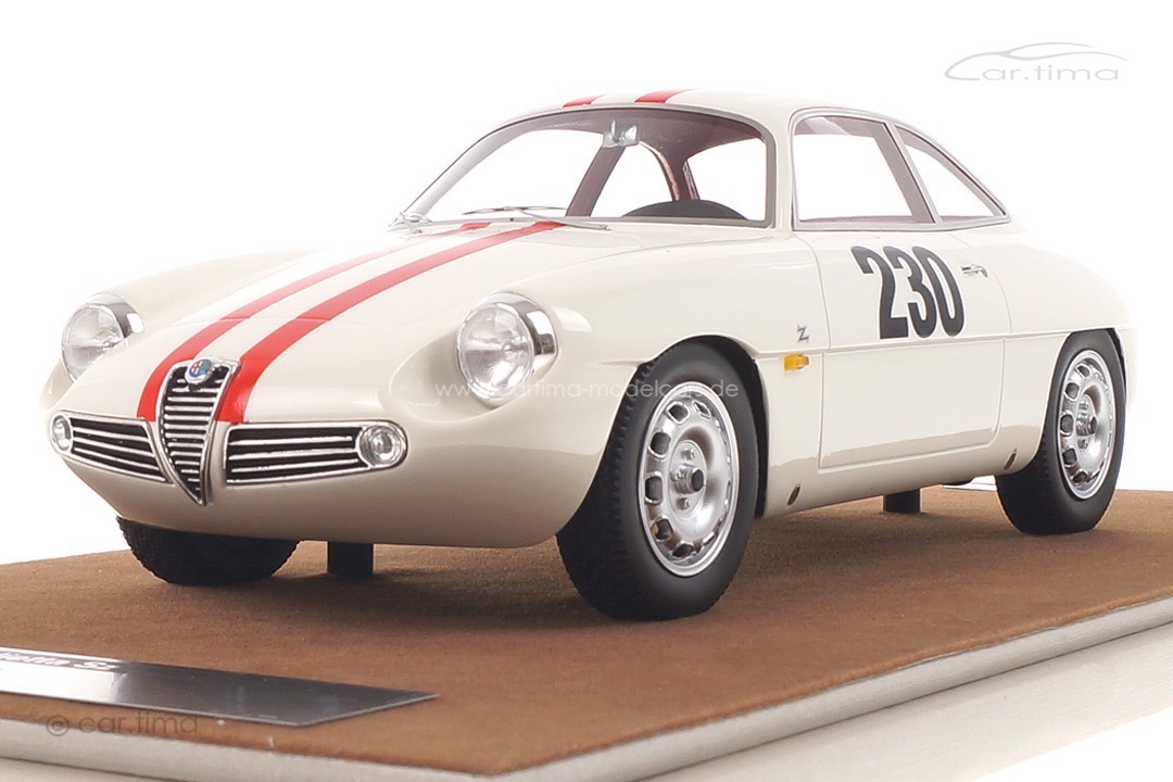Alfa Romeo Giulietta SZ Schauinsland 1962 Toni Fischhaber Tecnomodel 1:18 TM18-42E Alfa Romeo Giulietta SZ Schauinsland 1962 Toni Fischhaber Tecnomodel 1:18 TM18-42E
