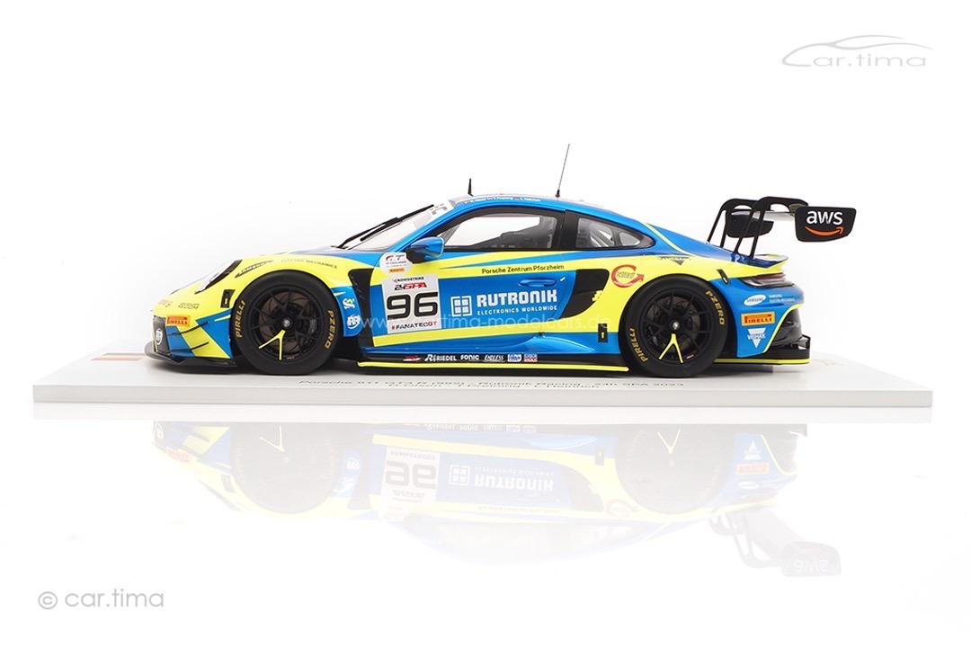 Porsche 911 (992) GT3 R 24h Spa 2023 Rutronik Racing Spark 1:18 FF034
