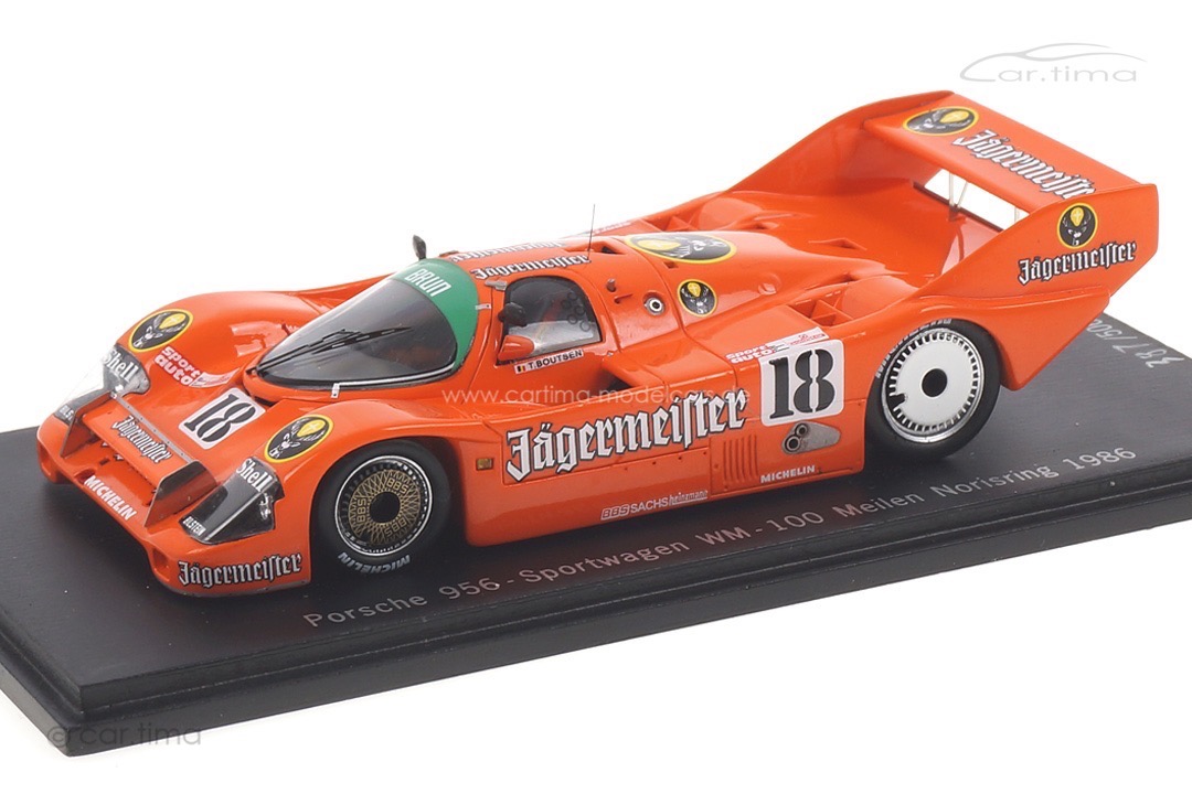 Porsche 956 100 Meilen Norisring 1986 Thierry Boutsen Spark 1:43 CAP04300111 Porsche 956 100 Meilen Norisring 1986 Thierry Boutsen Spark 1:43 CAP04300111