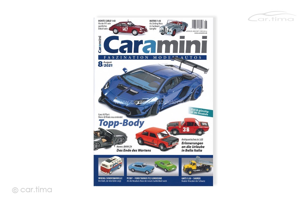 Zeitschrift / Magazine caramini Faszination Modellautos 08/2021 Expromo Verlag