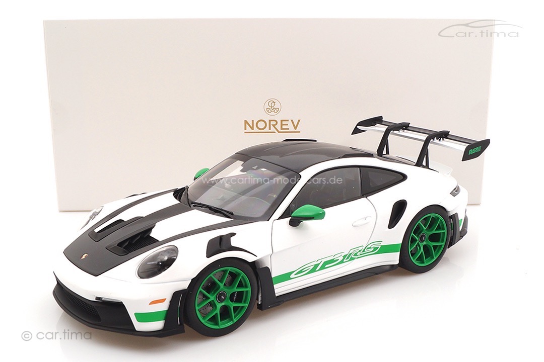 Porsche 911 (992) GT3 RS Tribute to Carrera RS Weiß/Pythongrün Norev 1:18 187372