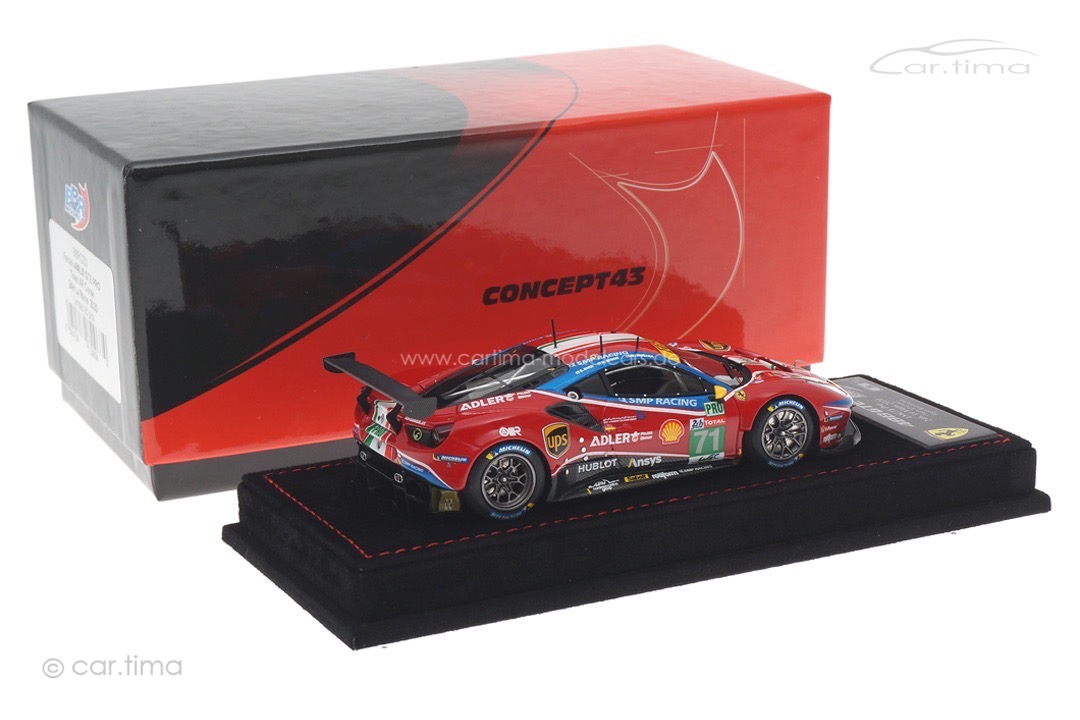 Ferrari 488 GTE Evo 24h Le Mans 2020 Bird/Molina/Rigon BBR 1:43 BBRC253