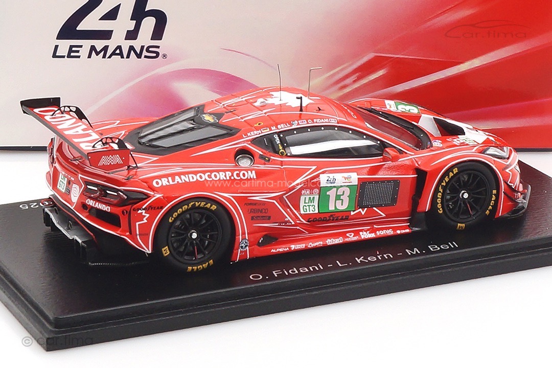 Chevrolet Corvette Z06 GT3.R 24h Le Mans 2025 Bell/Fidani/Kern Spark 1:43 S9290