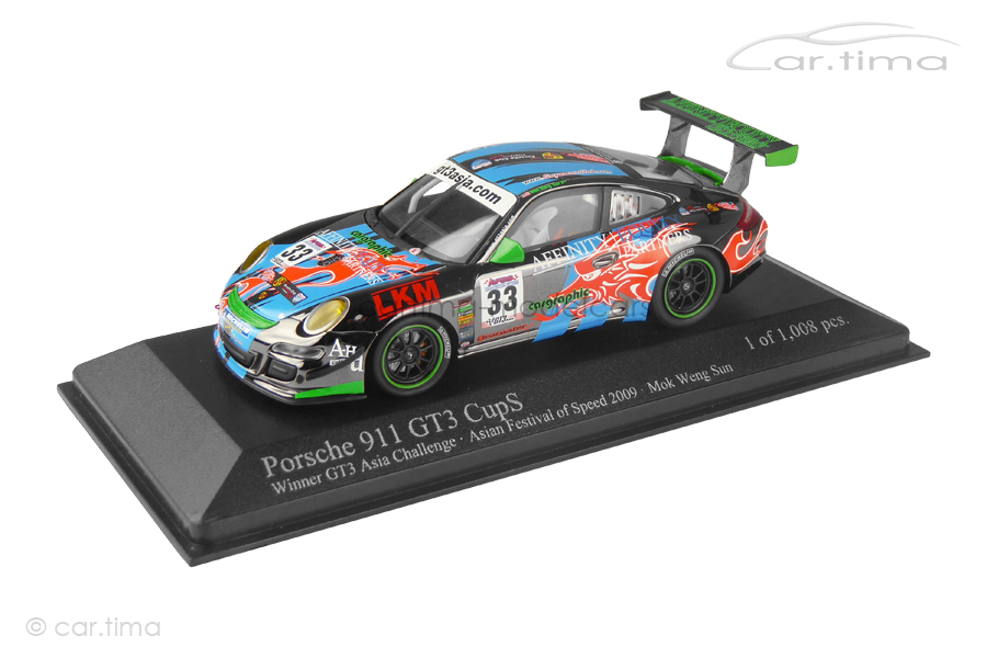 Porsche 911 (997) GT3 Cup S Winner GT3 Asia Challenge 2009 Minichamps 1:43 400097933