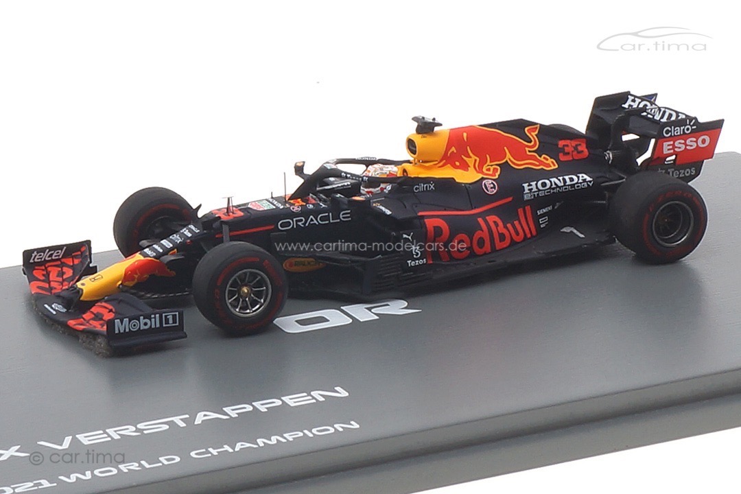 Red Bull Racing RB16B Winner GP Abu Dhabi 2021 Max Verstappen/pit board/No.1 board Spark 1:43 S7861 Red Bull Racing RB16B Winner GP Abu Dhabi 2021 Max Verstappen/pit board/No.1 board Spark 1:43 S7861