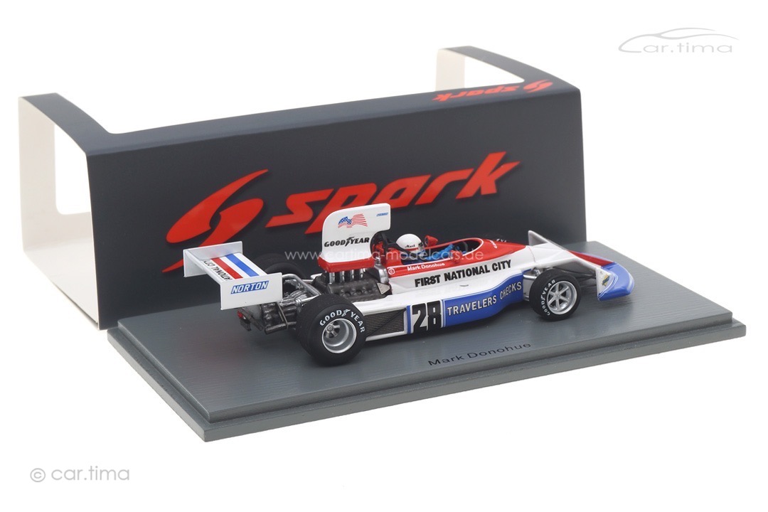 March 751 GP Großbritannien 1975 Mark Donohue Spark 1:43 S5375 March 751 GP Großbritannien 1975 Mark Donohue Spark 1:43 S5375