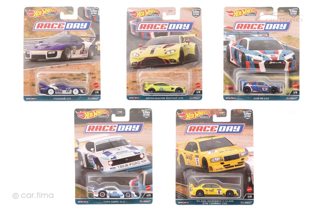 Race Day Set 2023 Premium 5 Car-Set Car Culture Hot Wheels 1:64 FPY86-977D Race Day Set 2023 Premium 5 Car-Set Car Culture Hot Wheels 1:64 FPY86-977D