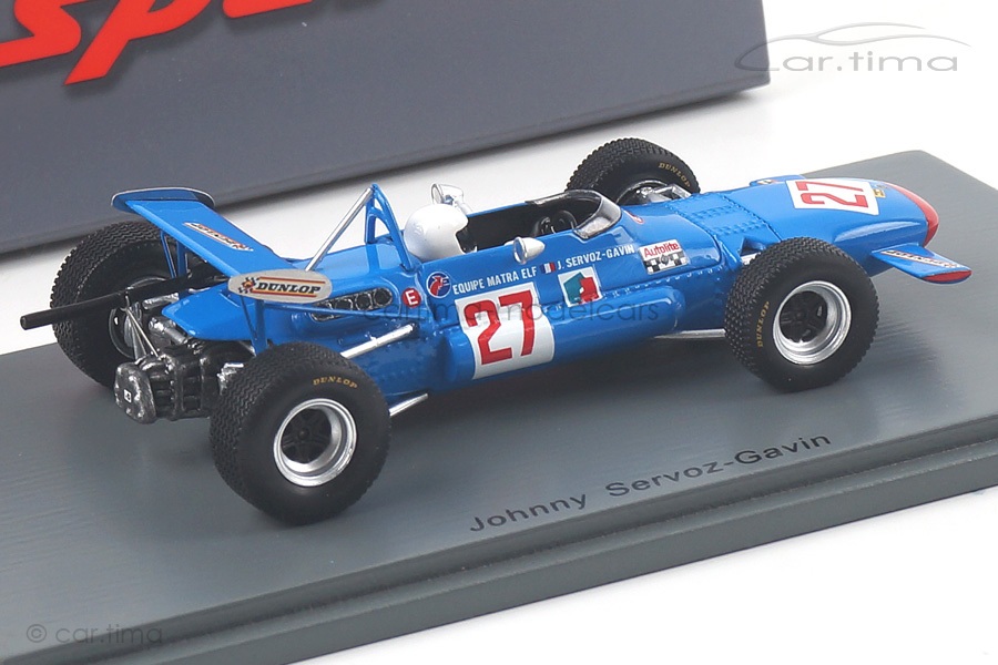 Matra MS7 F2 GP Deutschland 1969 Johnny Servoz-Gavin Spark 1:43 S4291 Matra MS7 F2 GP Deutschland 1969 Johnny Servoz-Gavin Spark 1:43 S4291