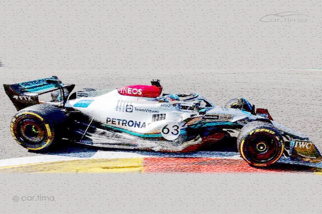Mercedes-AMG Petronas F1 W13 GP Belgien 2022 George Russell Spark 1:18 18S771