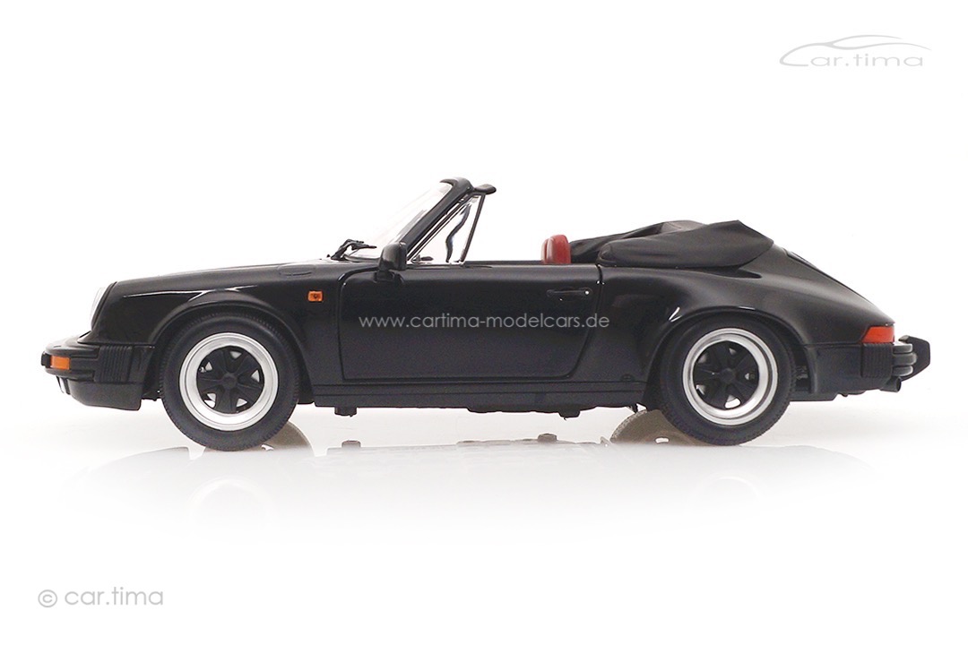 Porsche 911 3.2 Carrera Cabriolet schwarz Minichamps 1:18 100063035