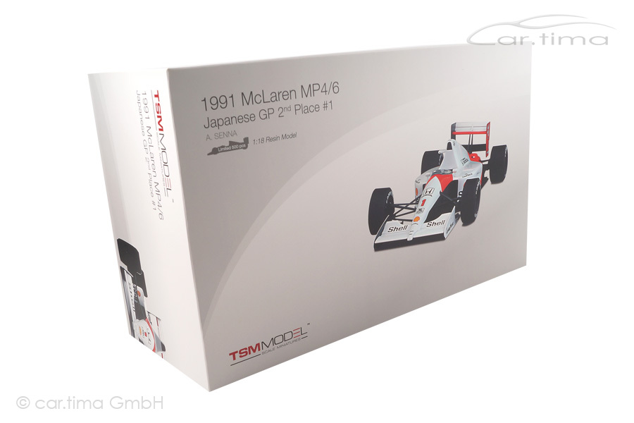 McLaren MP4/6 GP Japan 1991 Ayrton Senna TSM 1:18 TSM141819R