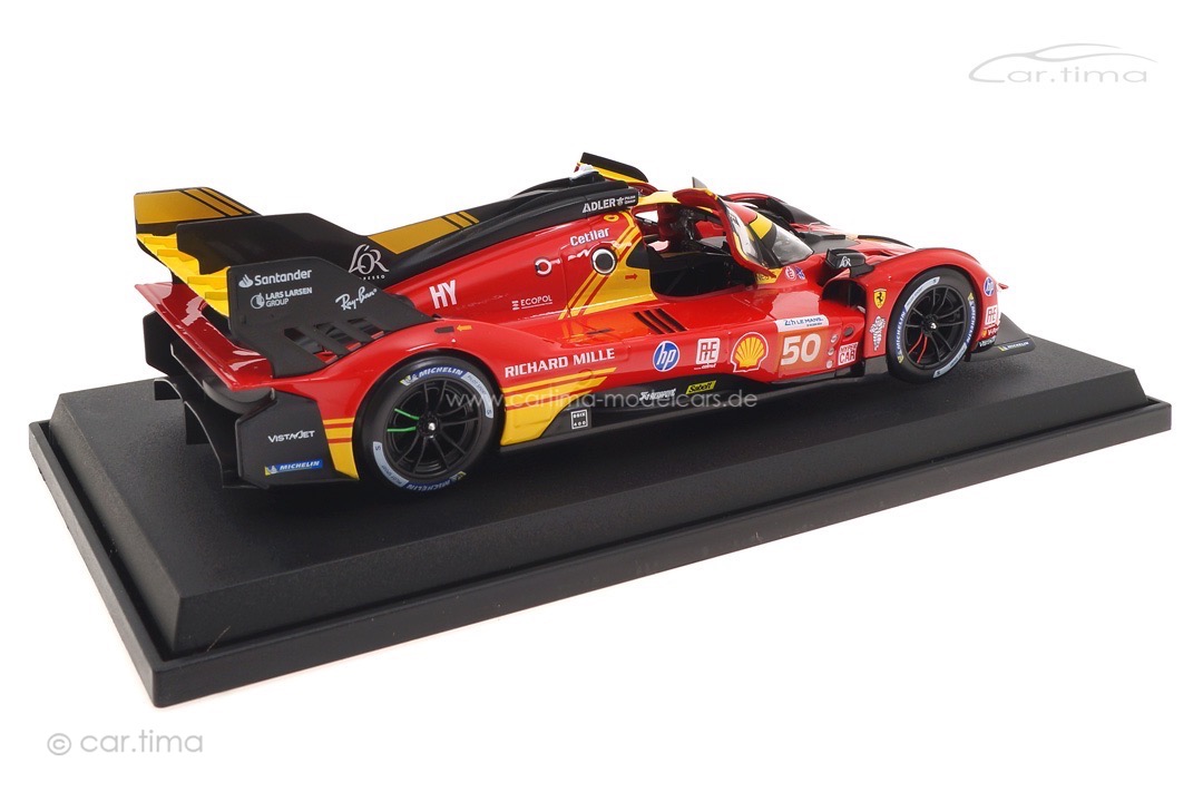 Ferrari 499P Winner 24h Le Mans 2024 Fuoco/Molina/Nielsen Bburago 1:18 18-16303-50 Ferrari 499P Winner 24h Le Mans 2024 Fuoco/Molina/Nielsen Bburago 1:18 18-16303-50