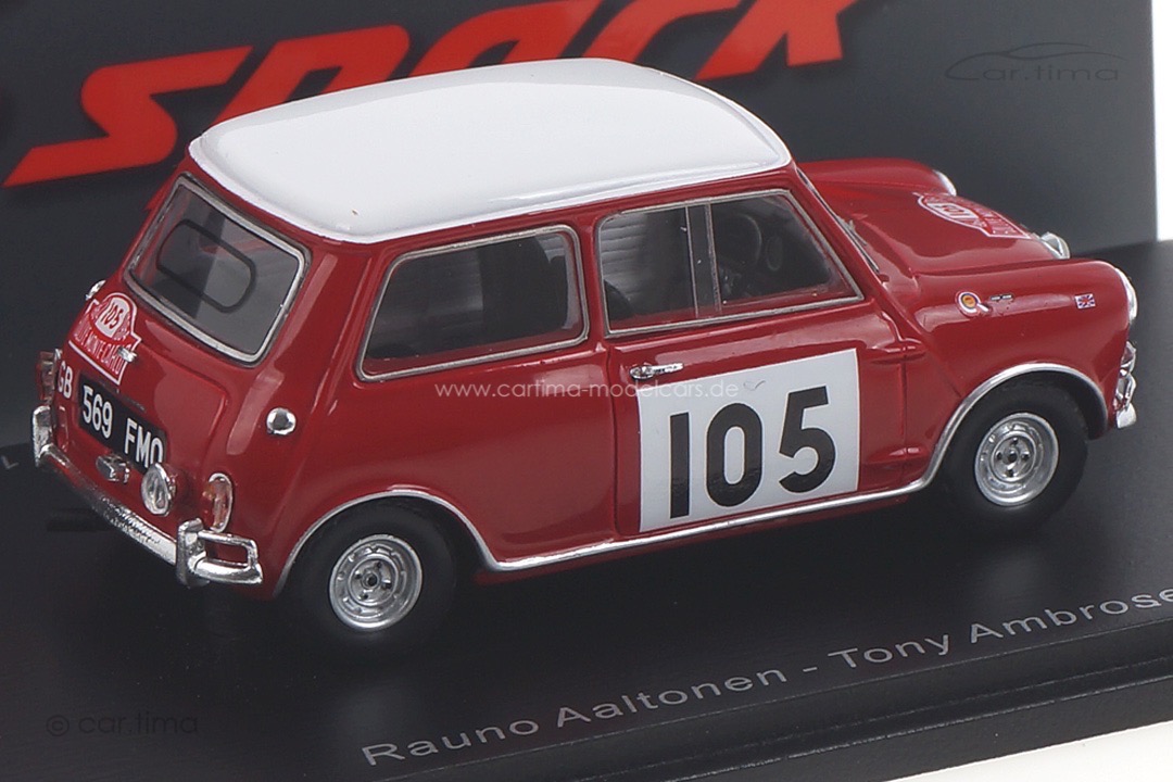 Morris Cooper S Rallye Monte Carlo 1964 Aaltonen/Ambrose Spark 1:43 S1192 Morris Cooper S Rallye Monte Carlo 1964 Aaltonen/Ambrose Spark 1:43 S1192