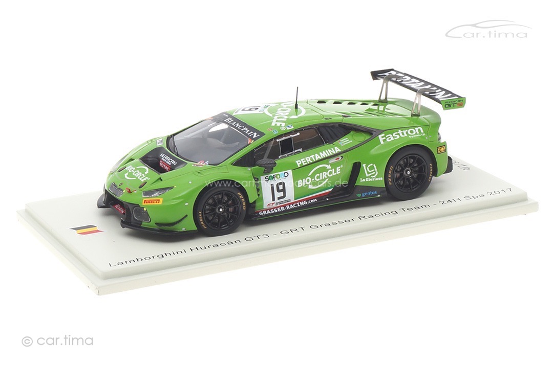 Lamborghini Huracán GT3 24h Spa 2017 Ineichen/Giammaria/Perez Companc Spark 1:43 SB296
