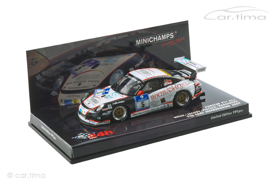 Porsche 911 (997) GT3 24h Nürburgring 2009 Jacobs/Pietsch/Ragginger Minichamps 1:43 437096705