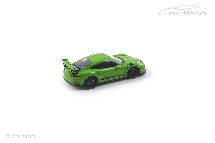 Porsche 911 (991) GT3 RS Gelbgrün/Dekorstreifen schwarz Minichamps 1:87 870063224