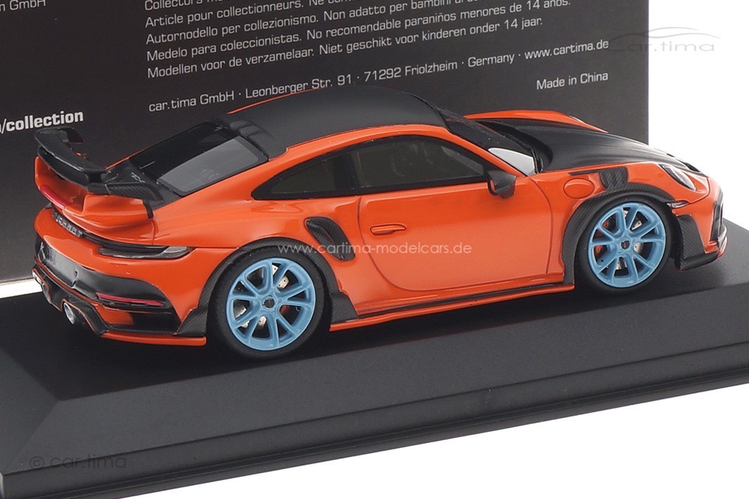 TECHART GTstreet R (Basis 992 Turbo) Gulforange/Rad Gulfblau car.tima CUSTOMIZED CAC04323008 TECHART GTstreet R (Basis 992 Turbo) Gulforange/Rad Gulfblau car.tima CUSTOMIZED CAC04323008