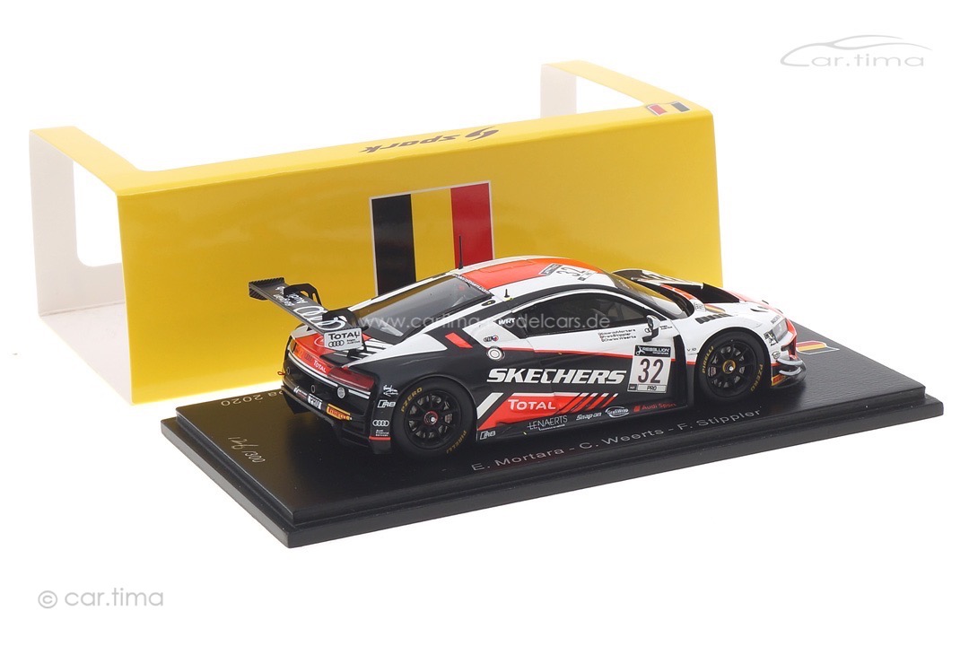 Audi R8 LMS GT3 24h Spa 2020 Mortara/Stippler/Weerts Spark 1:43 SB412 Audi R8 LMS GT3 24h Spa 2020 Mortara/Stippler/Weerts Spark 1:43 SB412
