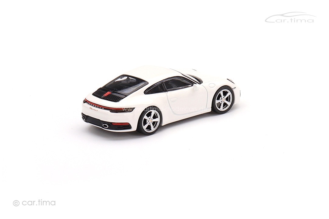 Porsche 911 (992) Carrera S weiß MINI GT 1:64 MGT00380-L