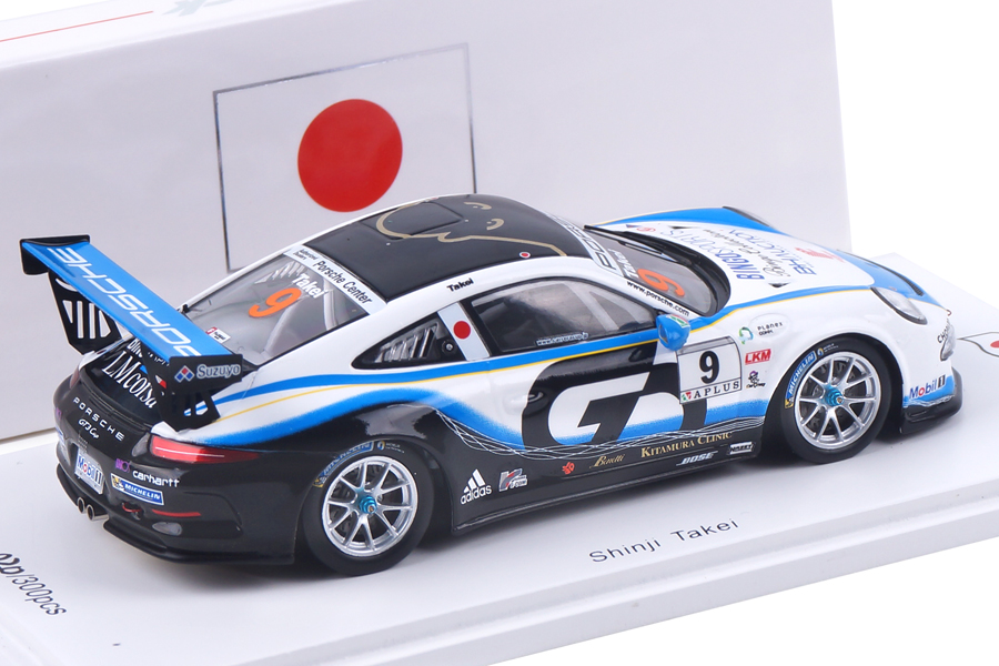 Porsche 911 GT3 Cup Porsche Carrera Cup Japan Champion 2017 Shinji Takei Spark 1:43 SJ057