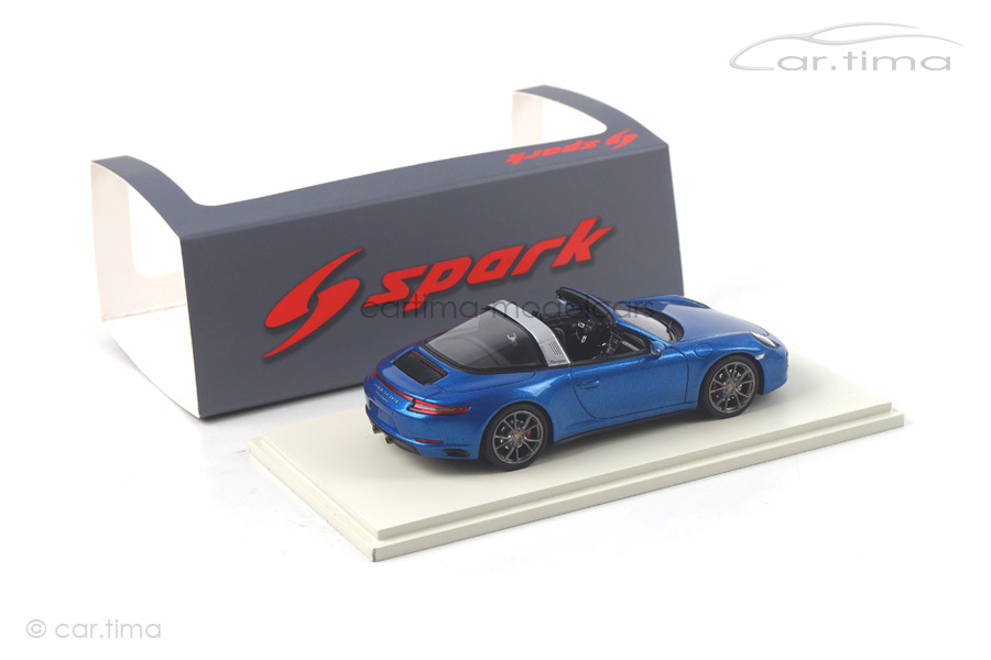 Porsche 911 (991 II) Targa 4S Saphirblaumet. Spark 1:43 S4977