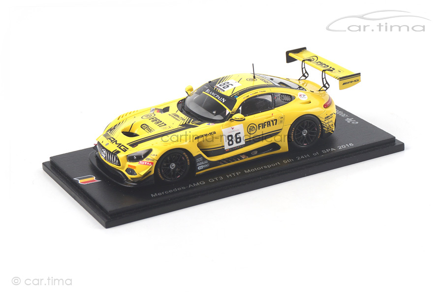 Mercedes-AMG GT3 24h Spa 2016 Götz/Jäger/Paffett Spark 1:43 SB125 Mercedes-AMG GT3 24h Spa 2016 Götz/Jäger/Paffett Spark 1:43 SB125