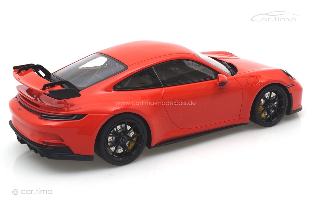 Porsche 911 (992) GT3 Lavaorange/Rad schwarz Minichamps 1:18 117069000 Porsche 911 (992) GT3 Lavaorange/Rad schwarz Minichamps 1:18 117069000