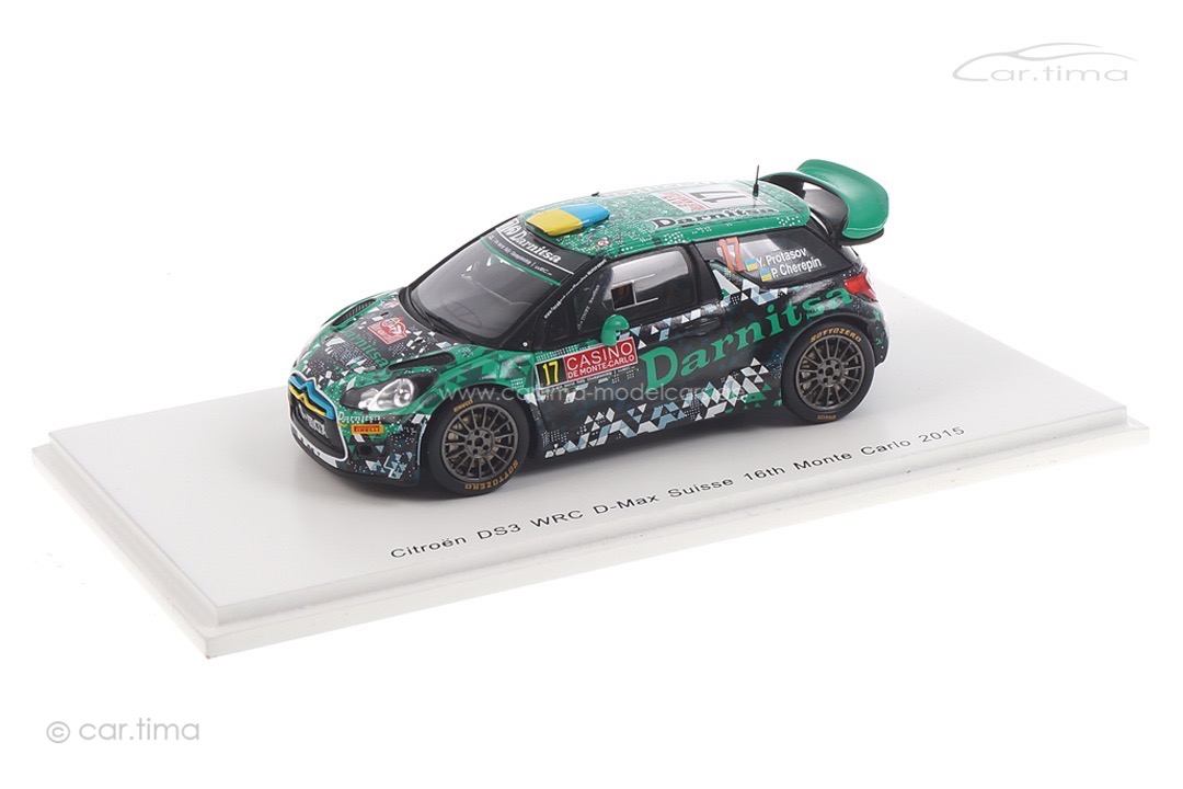 Citroen DS3 WRC Rallye Monte Carlo 2015 Protasov/Cherepin Spark 1:43 S4512 Citroen DS3 WRC Rallye Monte Carlo 2015 Protasov/Cherepin Spark 1:43 S4512