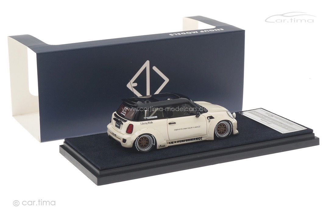 LB Nation Mini Cooper (R56) weiß/schwarz Engup Models 1:43 343356-PW LB Nation Mini Cooper (R56) weiß/schwarz Engup Models 1:43 343356-PW