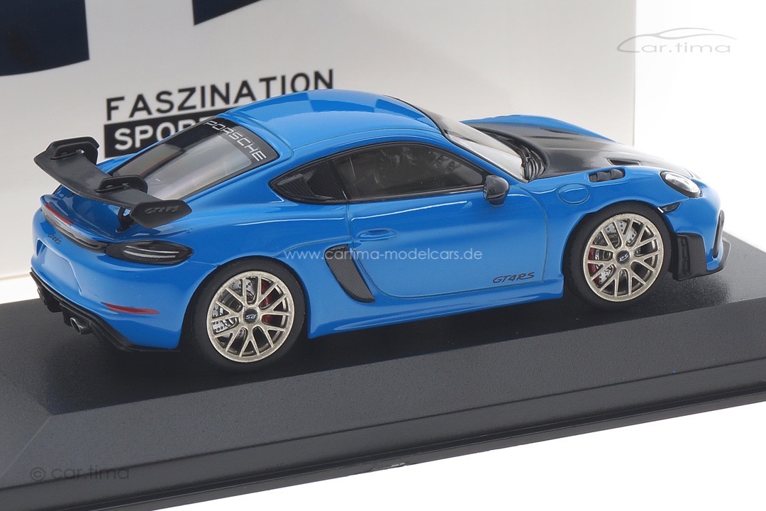 Porsche 718 (982) Cayman GT4 RS Weissach Paket Sharkblue/Rad Neodym Minichamps 1:43 413069707 Porsche 718 (982) Cayman GT4 RS Weissach Paket Sharkblue/Rad Neodym Minichamps 1:43 413069707