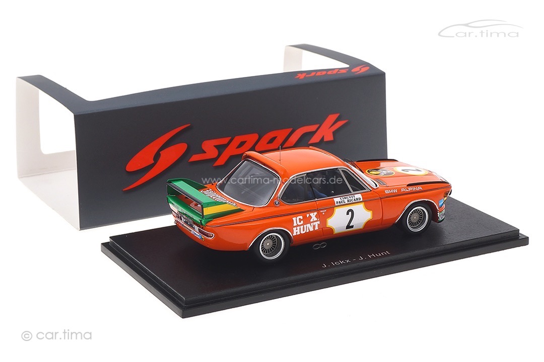 BMW 3.0 CSL 6h Paul Ricard 1973 Ickx/Hunt Spark 1:43 S2820 BMW 3.0 CSL 6h Paul Ricard 1973 Ickx/Hunt Spark 1:43 S2820
