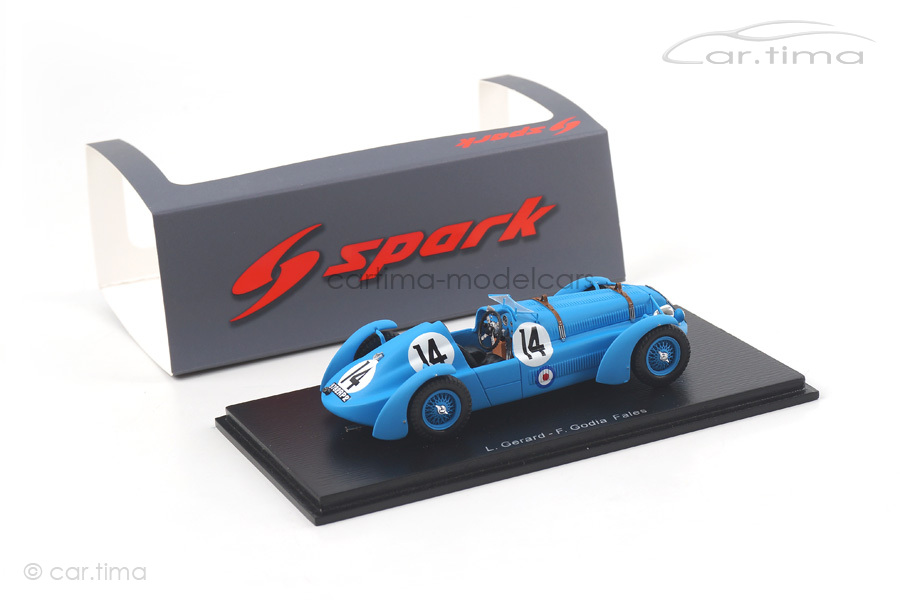 Delage D6 S 24h Le Mans 1949 Gerard/Godia Fales Spark 1:43 S2729 Delage D6 S 24h Le Mans 1949 Gerard/Godia Fales Spark 1:43 S2729