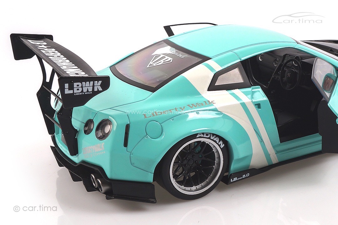 Nissan GTR R35 GTR LB Works mintgrün Solido 1:18 S1805804 Nissan GTR R35 GTR LB Works mintgrün Solido 1:18 S1805804