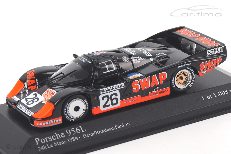 Porsche 956 L 24h Le Mans 1984 Henn/Rondeau/Paul Jr. Minichamps 1:43 430846526 Porsche 956 L 24h Le Mans 1984 Henn/Rondeau/Paul Jr. Minichamps 1:43 430846526