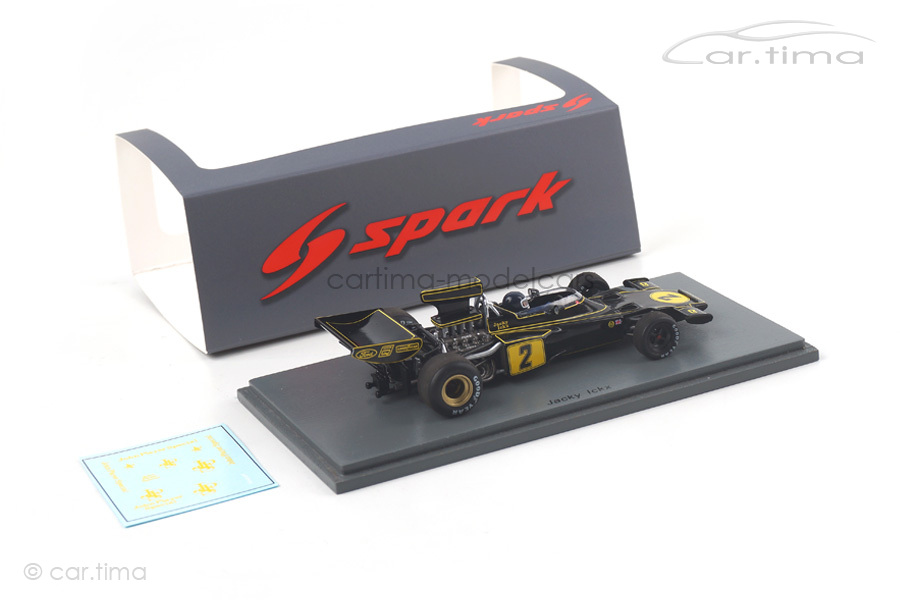 Lotus 72E Winner Race of Champions 1974 Jacky Ickx Spark 1:43 S4834 Lotus 72E Winner Race of Champions 1974 Jacky Ickx Spark 1:43 S4834