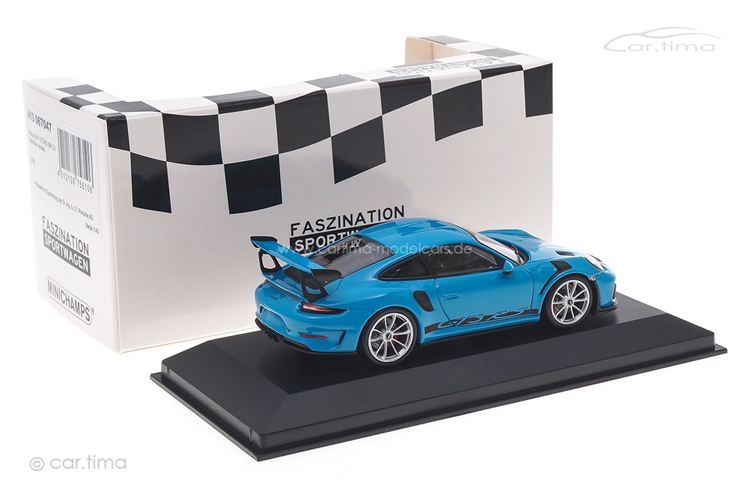 Porsche 911 (991 II) GT3 RS Miamiblau/Rad silber Minichamps 1:43 413067047 Porsche 911 (991 II) GT3 RS Miamiblau/Rad silber Minichamps 1:43 413067047