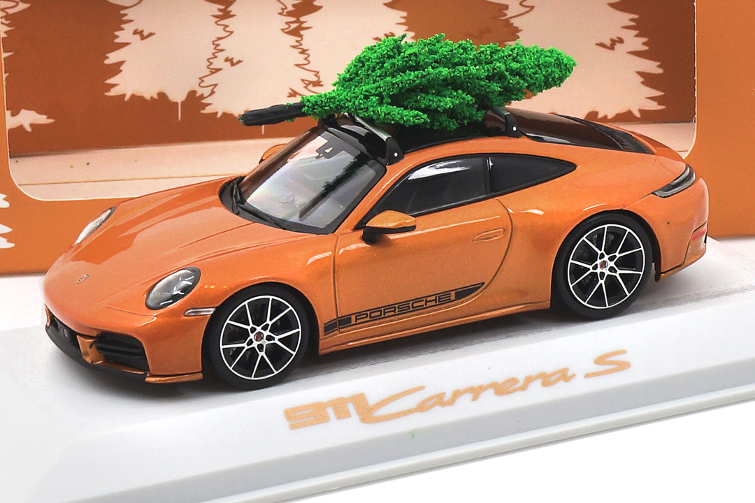 Porsche 911 (992.2) Carrera S Christmas Edition Nordischgoldmet. Minichamps 1:43 WAP0200230T911