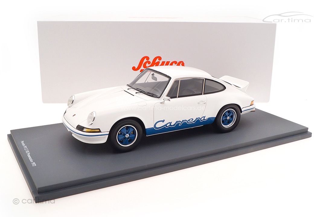 Porsche 911 Carrera RS 2,7 Präsentation 1972 weiß/blau Schuco 1:18 18U00062