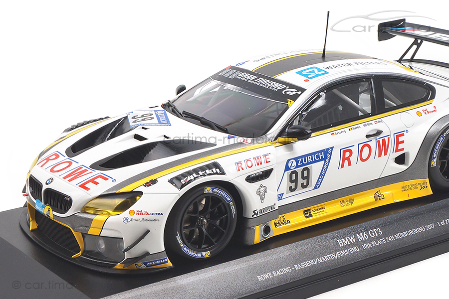 BMW M6 GT3 24h Nürburgring 2017 Eng/Martin/Basseng Minichamps 1:18 155172699 BMW M6 GT3 24h Nürburgring 2017 Eng/Martin/Basseng Minichamps 1:18 155172699