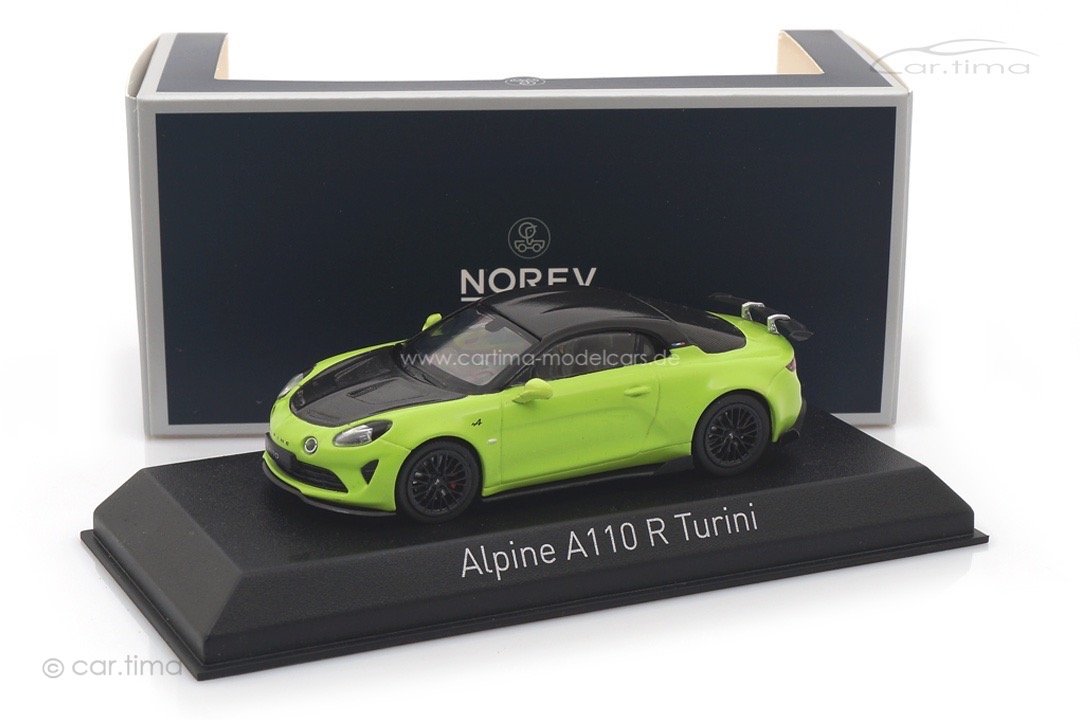 Alpine A110 R Turini Matt Acide Green Norev 1:43 517883