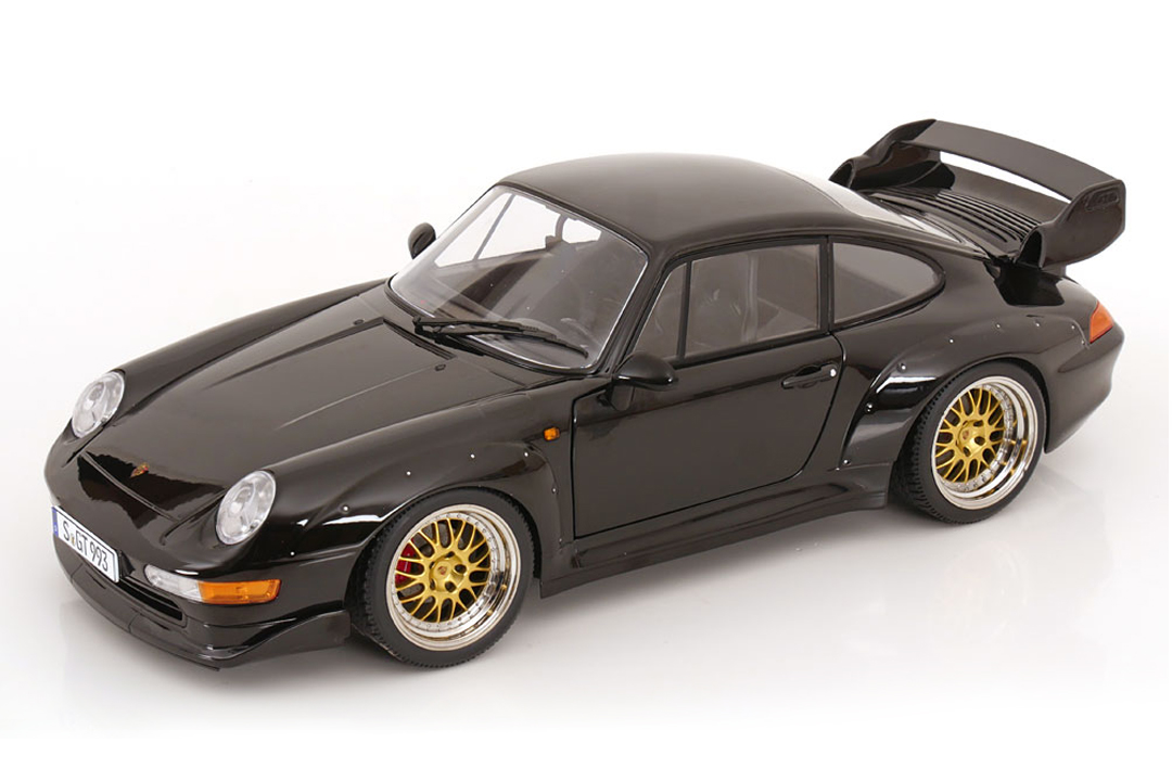 Porsche 911 (993) GT2 Schwarz/BBS KK Scale 1:12 KKDC120286B