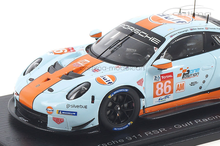 Porsche 911 (991) RSR LMGTE Am 24h Le Mans 2018 Wainwright/Barker/Preining Spark 1:43 S7946 Porsche 911 (991) RSR LMGTE Am 24h Le Mans 2018 Wainwright/Barker/Preining Spark 1:43 S7946
