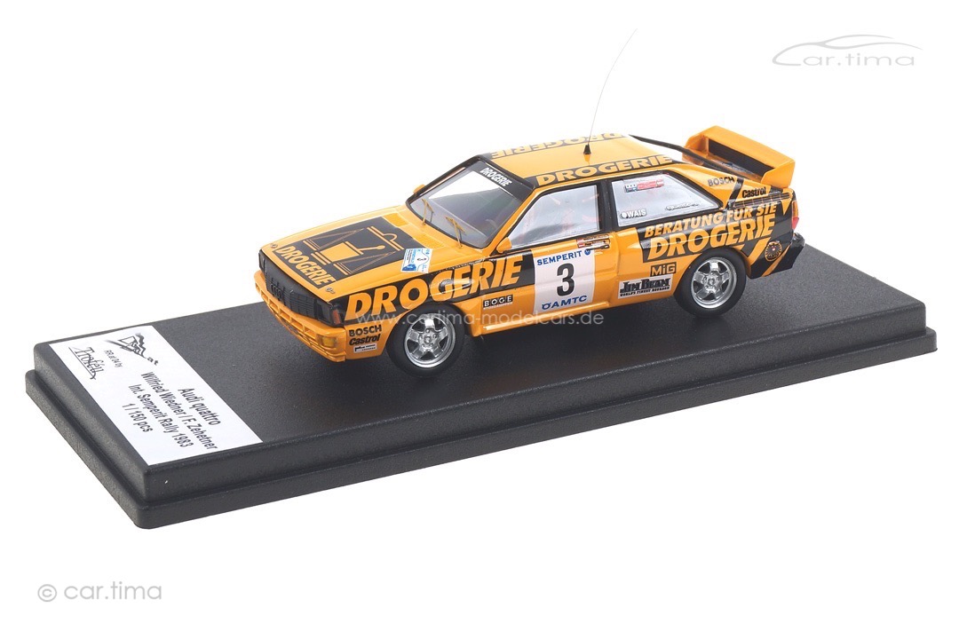 Audi Quattro Semperit Rally 1983 Wiedner/Zehetner Trofeu 1:43 RRAT04 Audi Quattro Semperit Rally 1983 Wiedner/Zehetner Trofeu 1:43 RRAT04