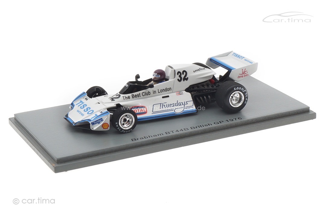 Brabham BT44B GP Großbritannien 1976 Bob Evans Spark 1:43 S7096
