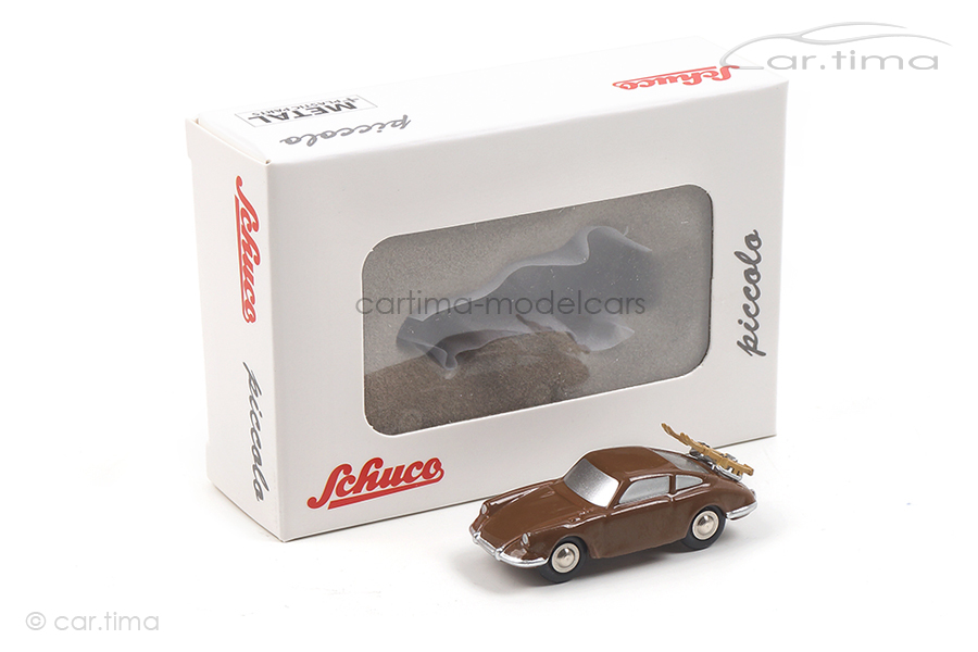 Porsche 911 mit Skiträger Sepiabraun Schuco 1:87 450550500