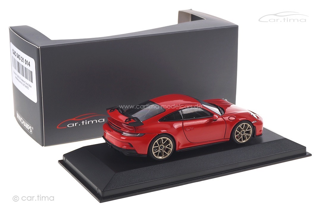 Porsche 911 (992) GT3 Indischrot China Edition Minichamps car.tima CUSTOMIZED 1:43