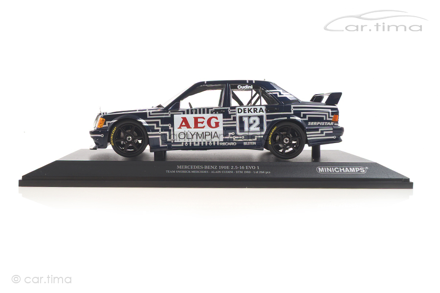 Mercedes-Benz 190E 2.5-16 EVO 1 DTM 1989 Alain Cudini Minichamps 1:18 155893612 Mercedes-Benz 190E 2.5-16 EVO 1 DTM 1989 Alain Cudini Minichamps 1:18 155893612