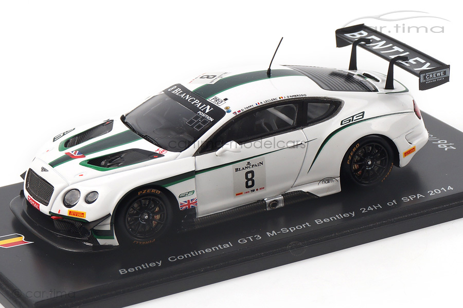 Bentley Continental GT3 24h Spa 2014 D´Ambrosio/Leclerc/Tappy Spark 1:43 SB079 Bentley Continental GT3 24h Spa 2014 D´Ambrosio/Leclerc/Tappy Spark 1:43 SB079