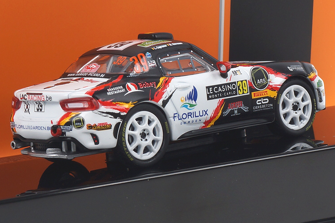 Fiat 124 RGT Abarth Rallye Monte Carlo 2020 Caprasse/Herman IXO 1:43 RAM753 Fiat 124 RGT Abarth Rallye Monte Carlo 2020 Caprasse/Herman IXO 1:43 RAM753